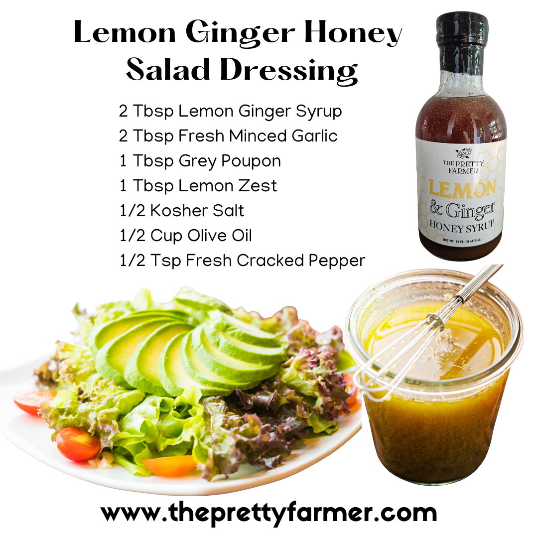 Citrus Bundle: Lemon &amp; Ginger Honey Syrup, Screamin' Orange Spicy Honey Syrup and Lima la Vida Local Lime Honey Syrup