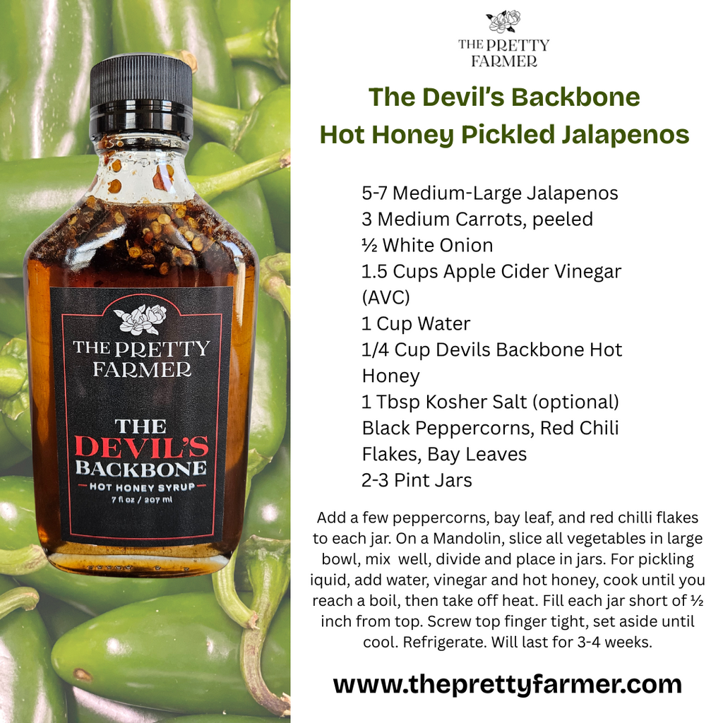 THE DEVILS BACKBONE HOT HONEY SYRUP, 7oz FLASK